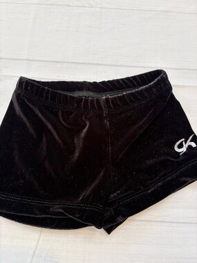 GK Black Velvet Shorts
